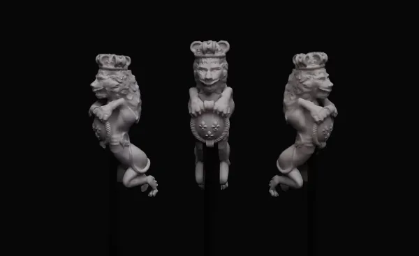 Figure de proue en résine "Belle Poule"